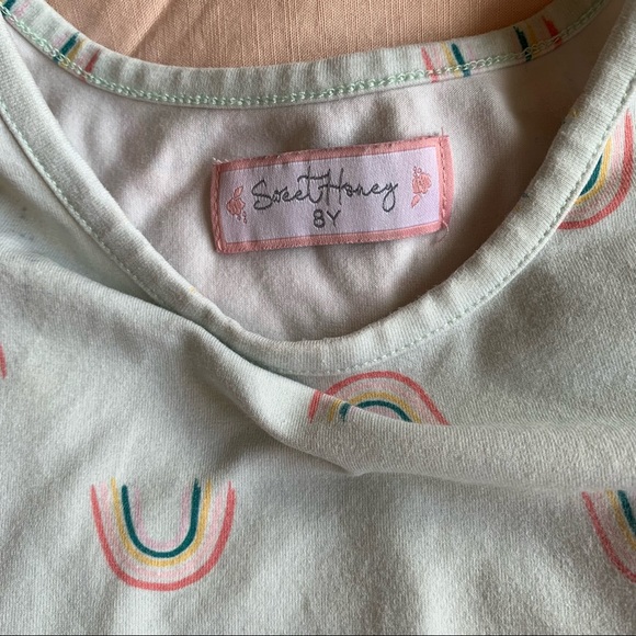 SweetHoney long sleeve rainbow top 8 years - Picture 2 of 5